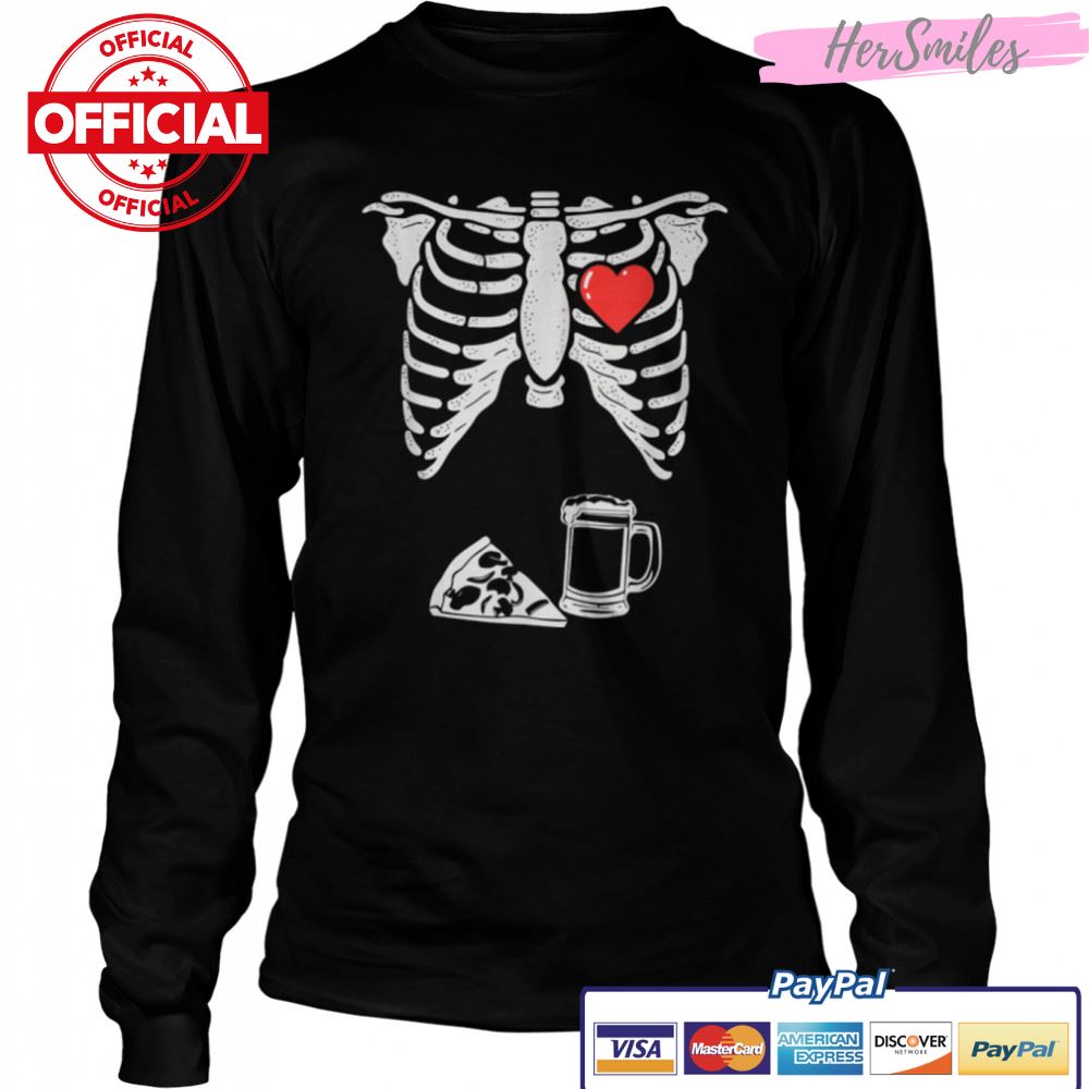 Funny Skeleton Pizza & Beer Stomach Adult Halloween Joke T-Shirt B0BKL9ZCM5 Funny Skeleton Pizza & Beer Stomach Adult Halloween Joke T-Shirt B0BKL9ZCM5