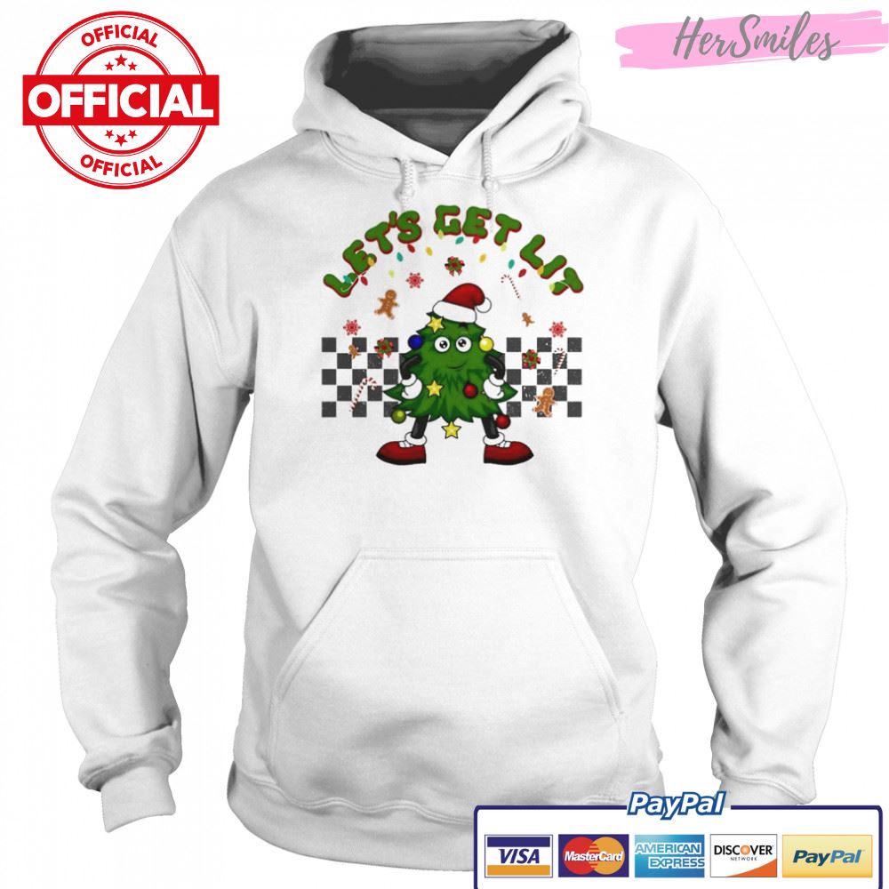 groovy let’s get lit Christmas tree xmas lights shirt groovy let’s get lit Christmas tree xmas lights shirt