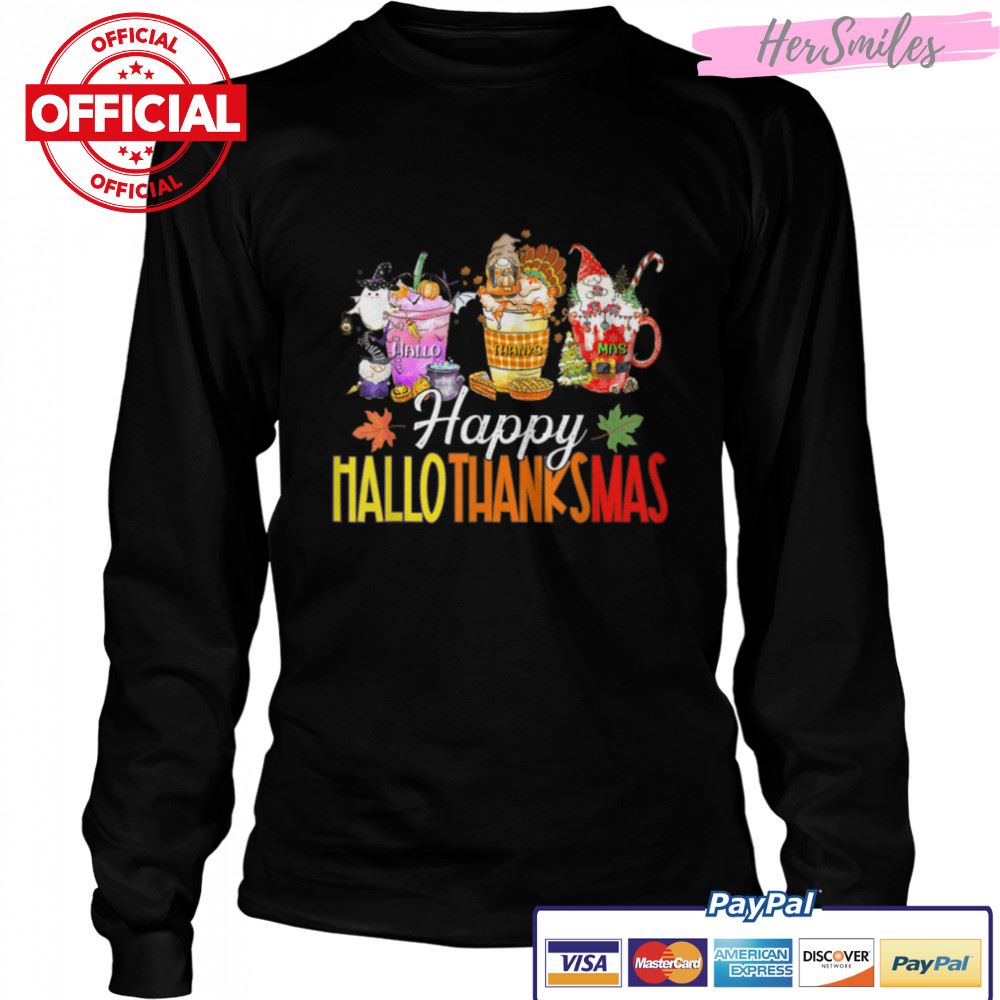 Happy Hallothanksmas Gnomes Halloween Thanksgiving Christmas T-Shirt B0BKKRWF33 Happy Hallothanksmas Gnomes Halloween Thanksgiving Christmas T-Shirt B0BKKRWF33