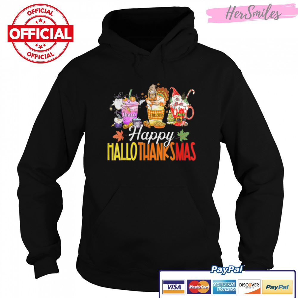 Happy Hallothanksmas Gnomes Halloween Thanksgiving Christmas T-Shirt B0BKKRWF33 Happy Hallothanksmas Gnomes Halloween Thanksgiving Christmas T-Shirt B0BKKRWF33