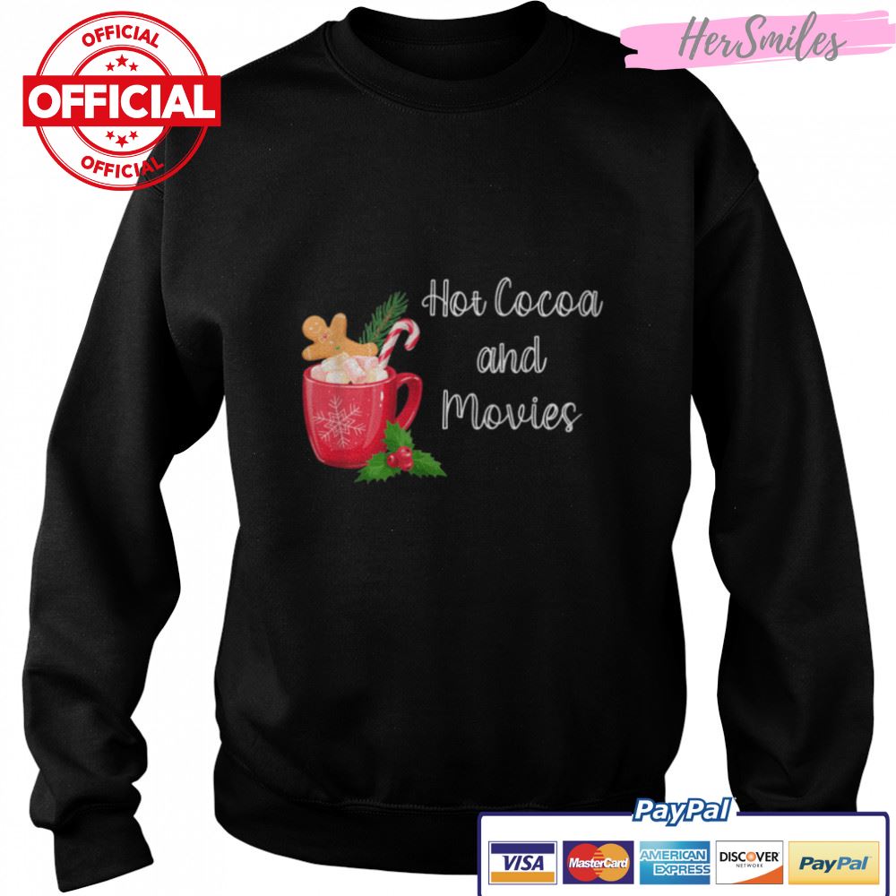 Hot Cocoa And Movies Cute Christmas T-Shirt B0BKLKX8L3 Hot Cocoa And Movies Cute Christmas T-Shirt B0BKLKX8L3
