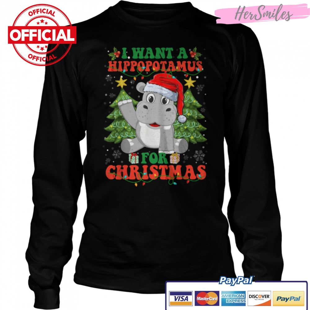 I Want A Hippopotamus For Christmas Santa Hippo Lover Xmas T-Shirt B0BKM39FRZ I Want A Hippopotamus For Christmas Santa Hippo Lover Xmas T-Shirt B0BKM39FRZ