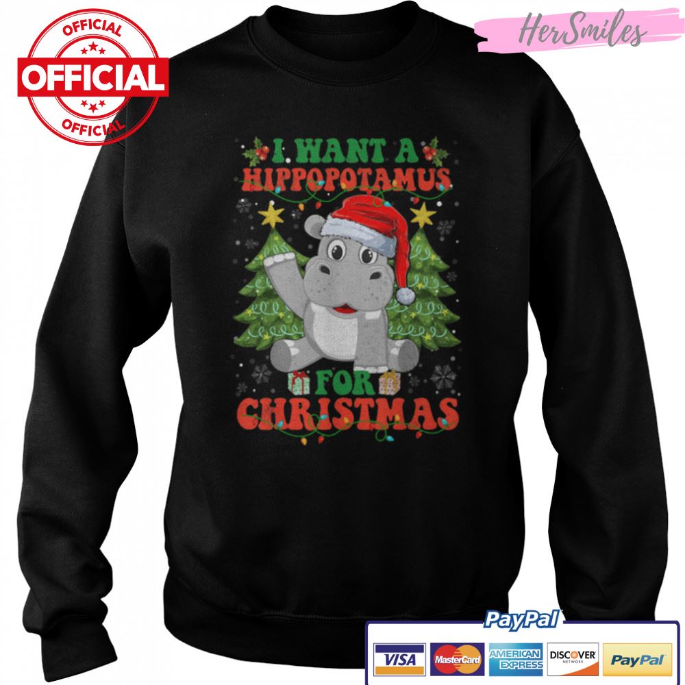 I Want A Hippopotamus For Christmas Santa Hippo Lover Xmas T-Shirt B0BKM39FRZ I Want A Hippopotamus For Christmas Santa Hippo Lover Xmas T-Shirt B0BKM39FRZ