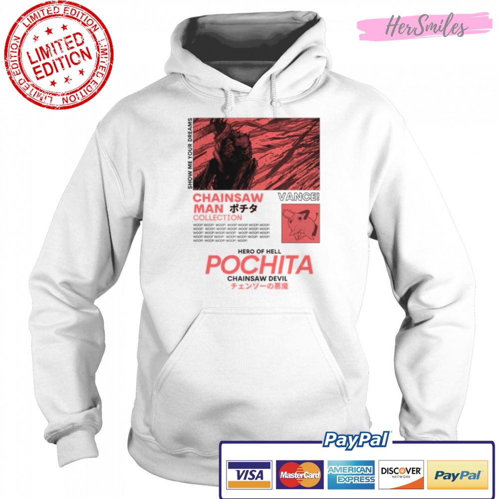 Japanese Pochita Streetwear Style Chainsaw Devil shirt Japanese Pochita Streetwear Style Chainsaw Devil shirt