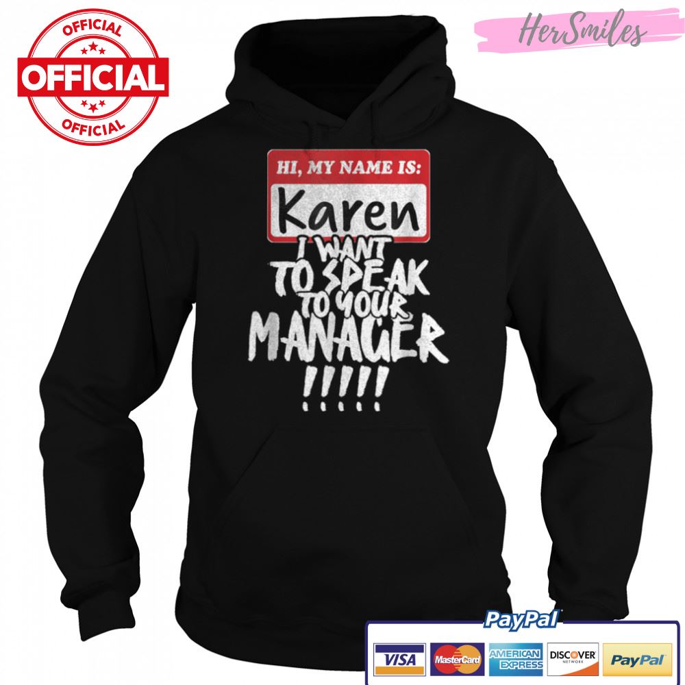 Karen Halloween 2022 Funny Costume Speak To Your Manager T-Shirt B0BKL9JF9Z Karen Halloween 2022 Funny Costume Speak To Your Manager T-Shirt B0BKL9JF9Z