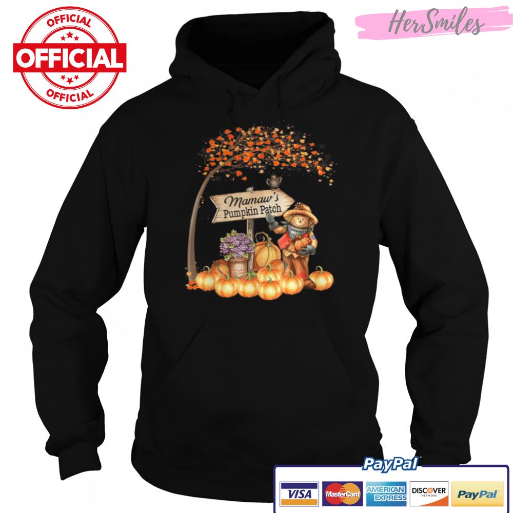 Mamaw's Pumpkin Patch Fall Halloween Grandma Family T-Shirt B0BKL9Q157 Mamaw's Pumpkin Patch Fall Halloween Grandma Family T-Shirt B0BKL9Q157