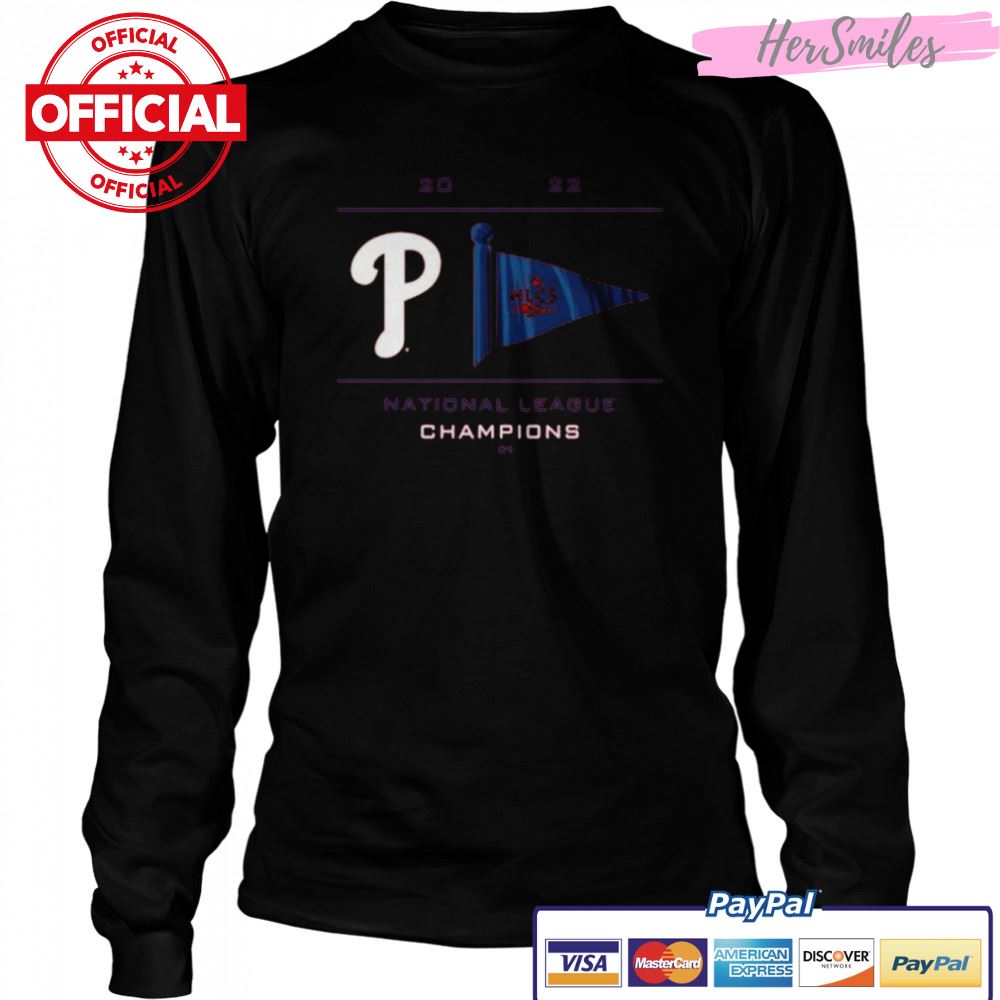MLB Philadelphia Phillies 2022 National League Champions Pennant Shirt MLB Philadelphia Phillies 2022 National League Champions Pennant Shirt