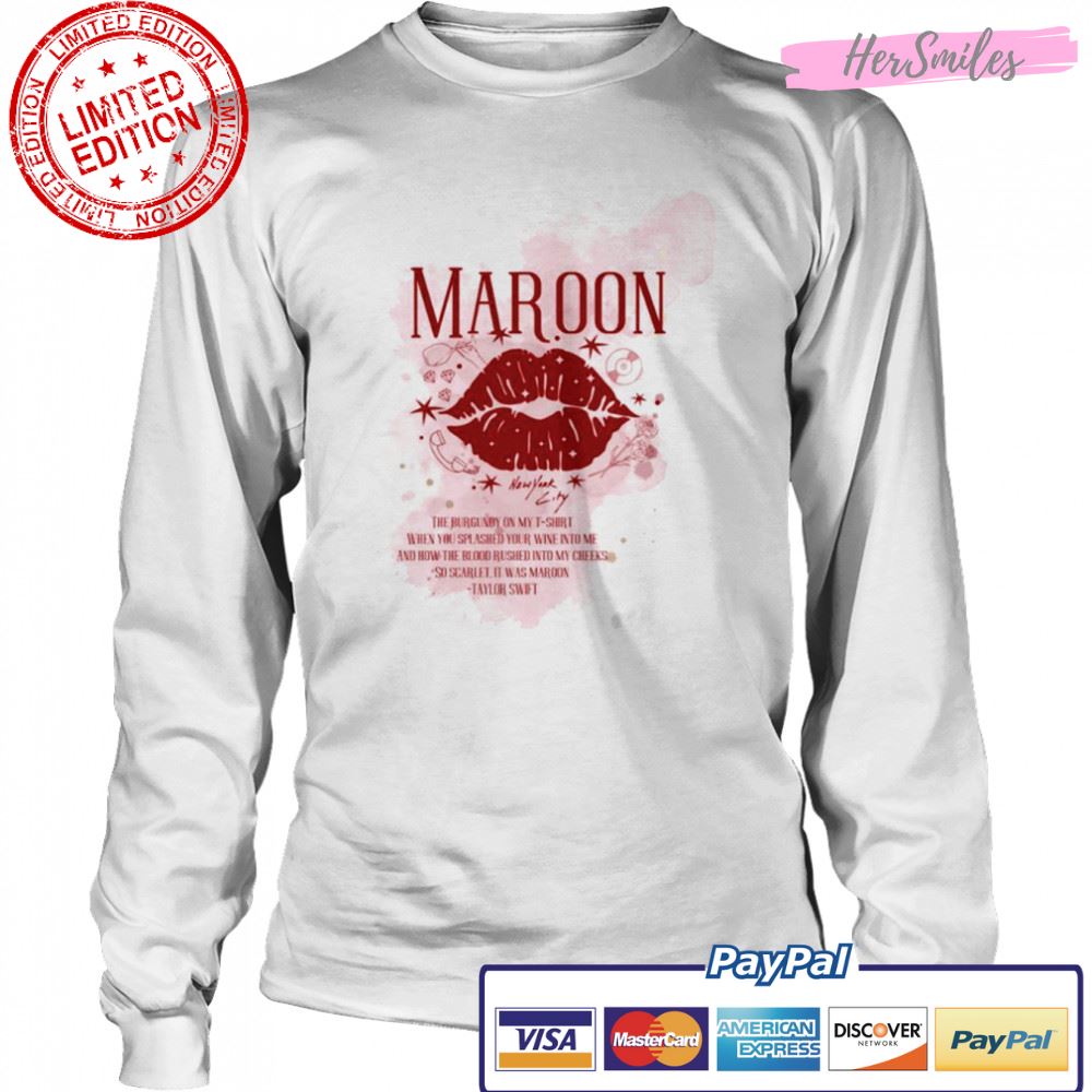 The Burgundy On My T-Shirt Maroon – Midnights Album Ts Taylor shirt The Burgundy On My T-Shirt Maroon – Midnights Album Ts Taylor shirt