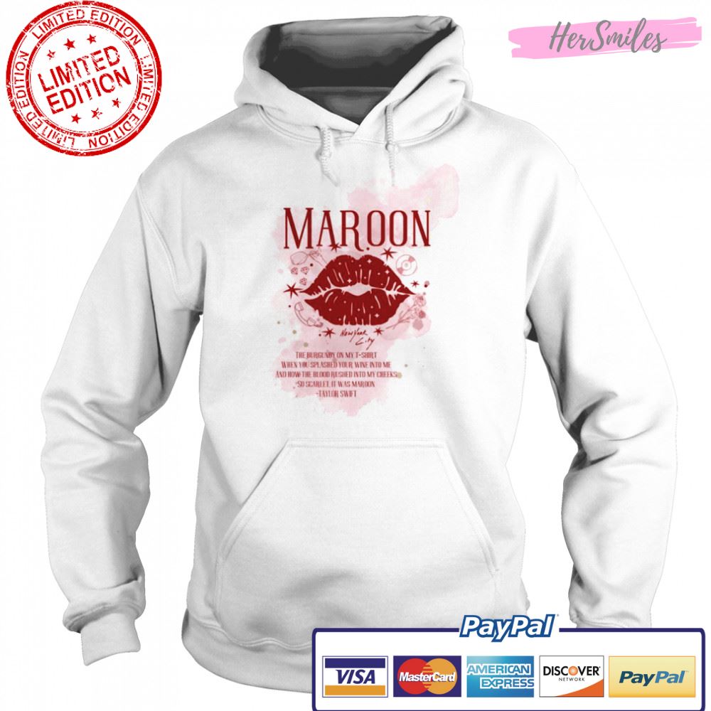 The Burgundy On My T-Shirt Maroon – Midnights Album Ts Taylor shirt The Burgundy On My T-Shirt Maroon – Midnights Album Ts Taylor shirt