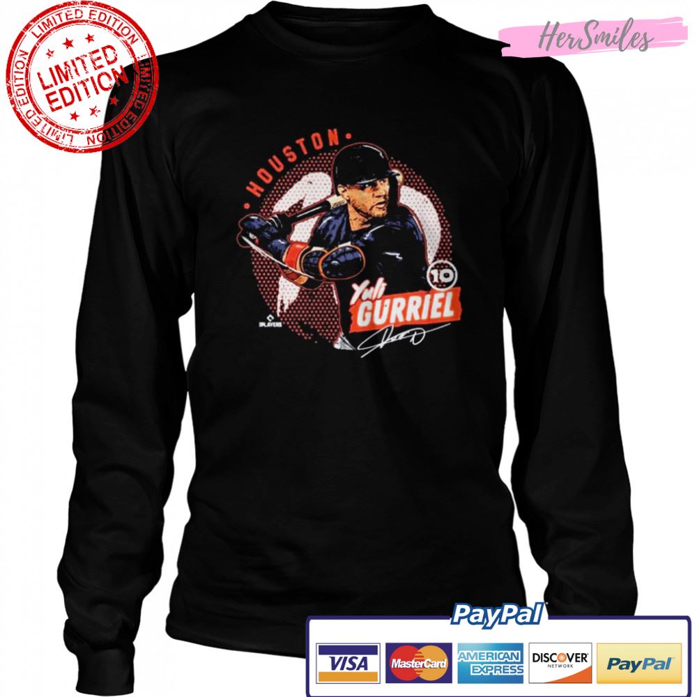 Yuli Gurriel Houston Astros Dots Signatures Shirt Yuli Gurriel Houston Astros Dots Signatures Shirt