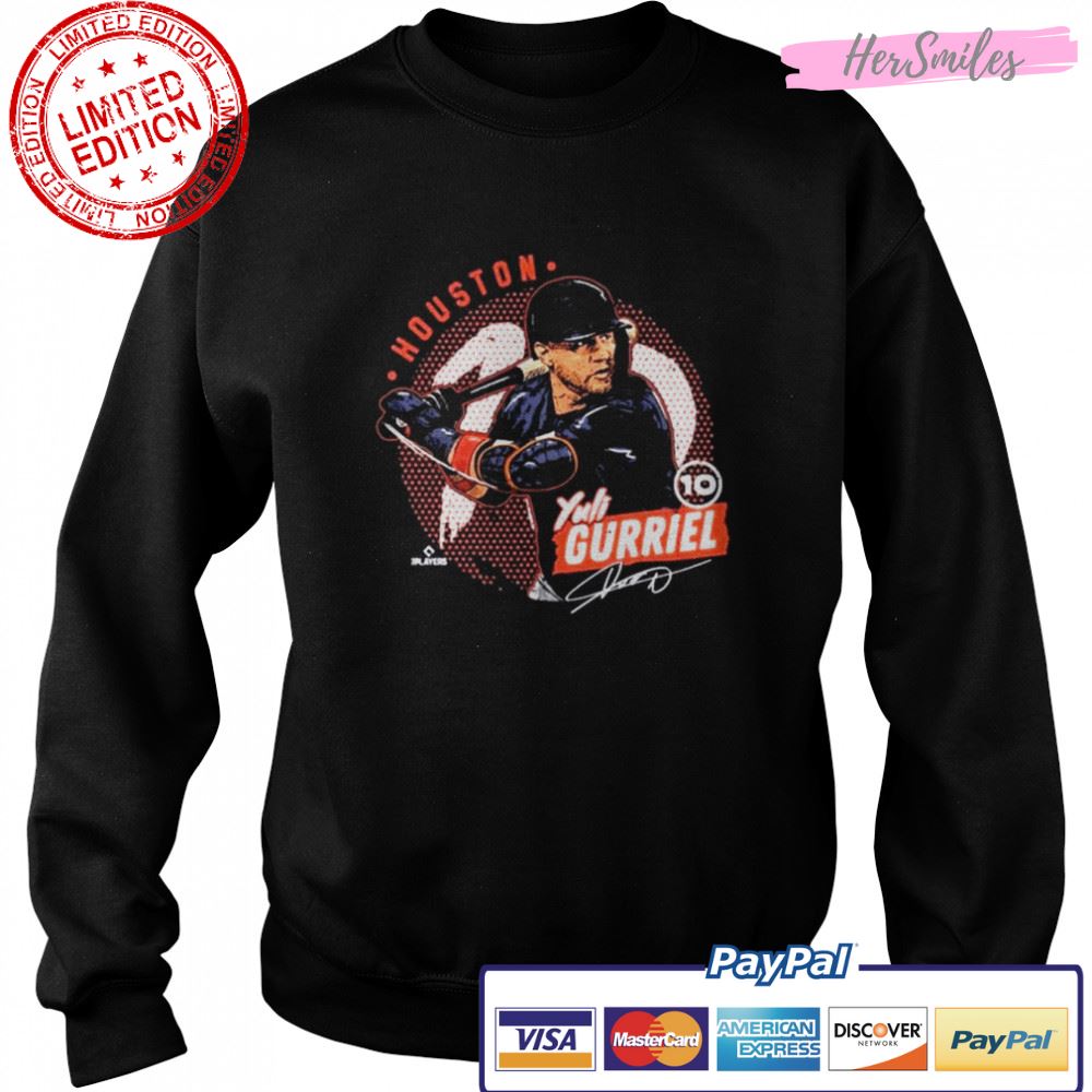 Yuli Gurriel Houston Astros Dots Signatures Shirt Yuli Gurriel Houston Astros Dots Signatures Shirt