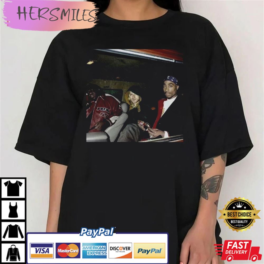 2pac Tupac Shakur Kurt Cobain Notorious BIG Biggie Smalls T-shirt 2pac Tupac Shakur Kurt Cobain Notorious BIG Biggie Smalls T-shirt