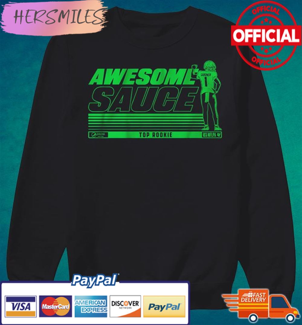 Ahmad Sauce Gardner Awesome Sauce Top Rookie T-shirt Ahmad Sauce Gardner Awesome Sauce Top Rookie T-shirt