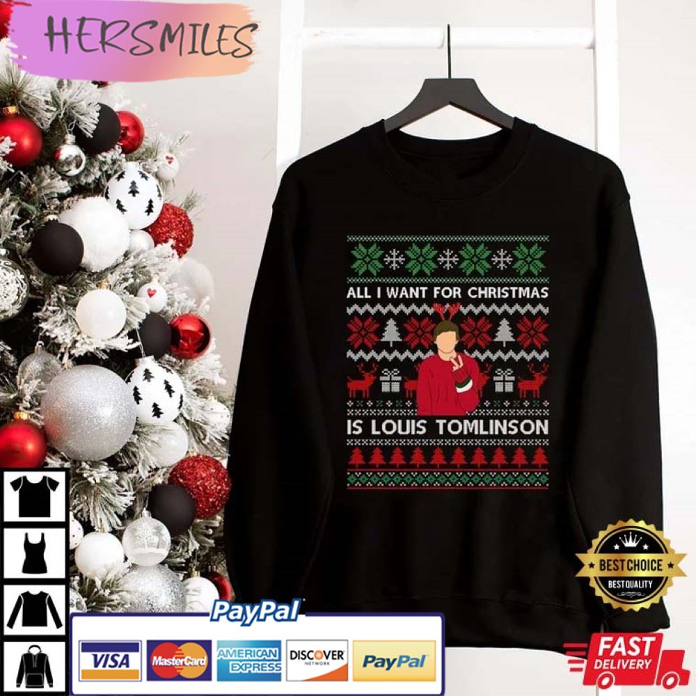 All I Want For Christmas Is Louis Tomlinson, One Direction, Christmas Best T-Shirt All I Want For Christmas Is Louis Tomlinson, One Direction, Christmas Best T-Shirt