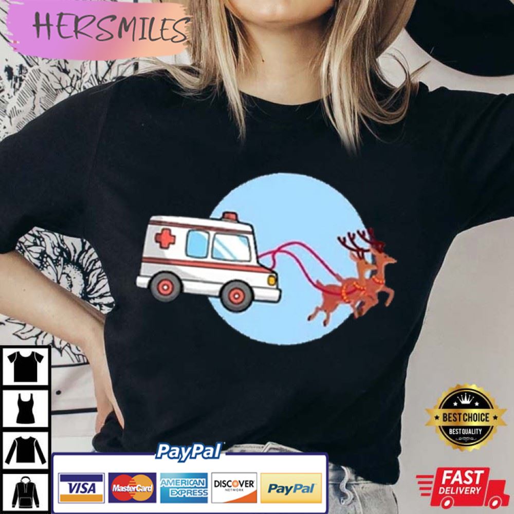 Ambulance Deer Gift For Emergency Medical Technician T-shirt