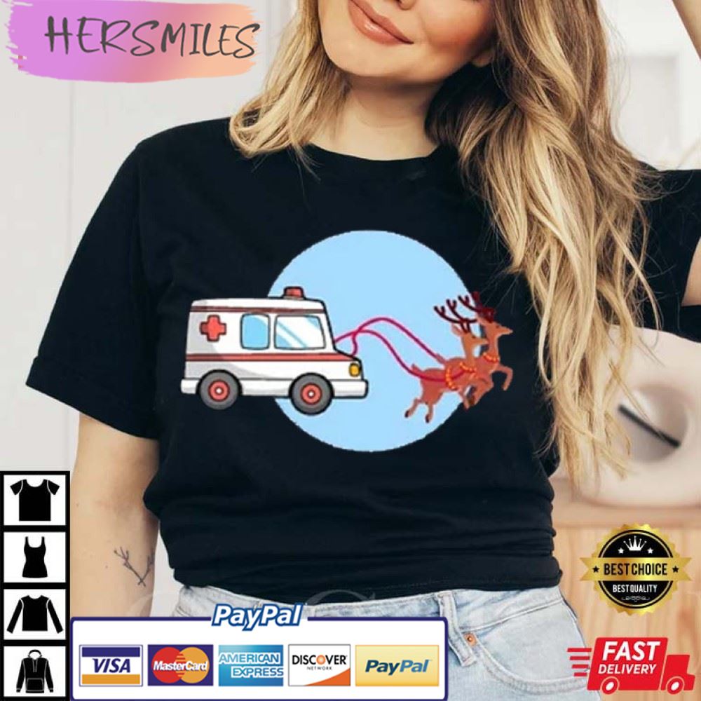 Ambulance Deer Gift For Emergency Medical Technician T-shirt