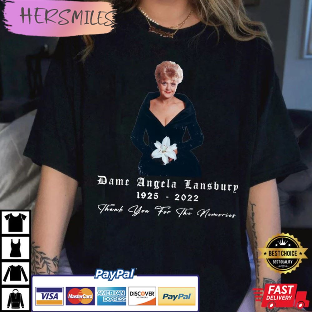 Angela Lansbury RIP Thanks for the Memories Murder She Wrote Jessica Fletcher Best T-Shirt