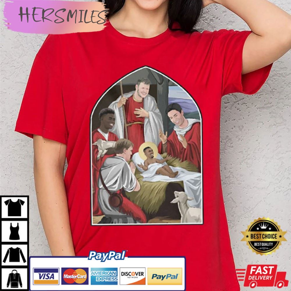 Arsenal Nativity Christmas Jesus Saka Gunners Best T-Shirt