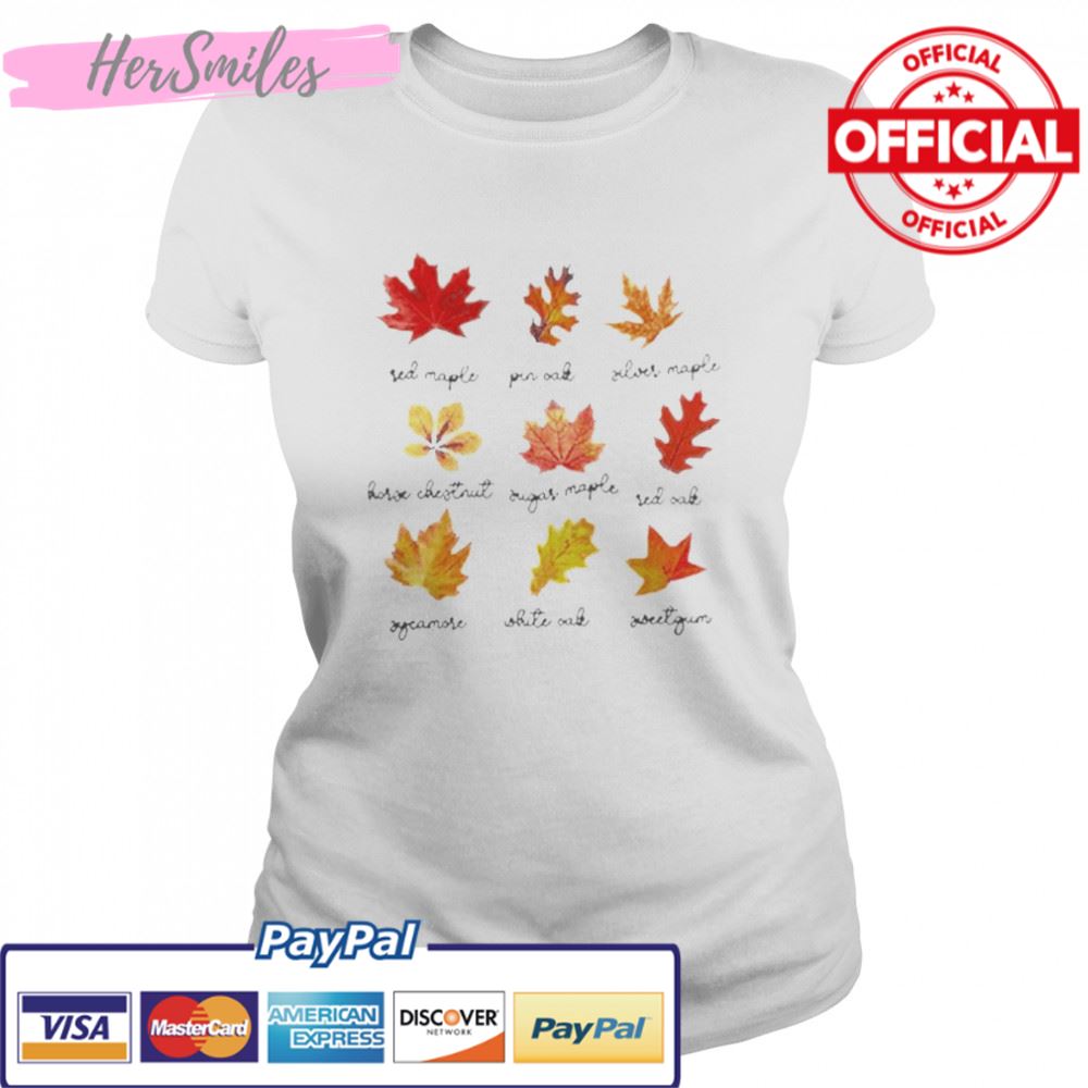 autumn fall leaves shirt
