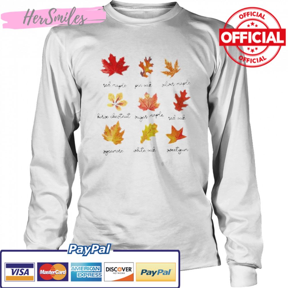autumn fall leaves shirt autumn fall leaves shirt
