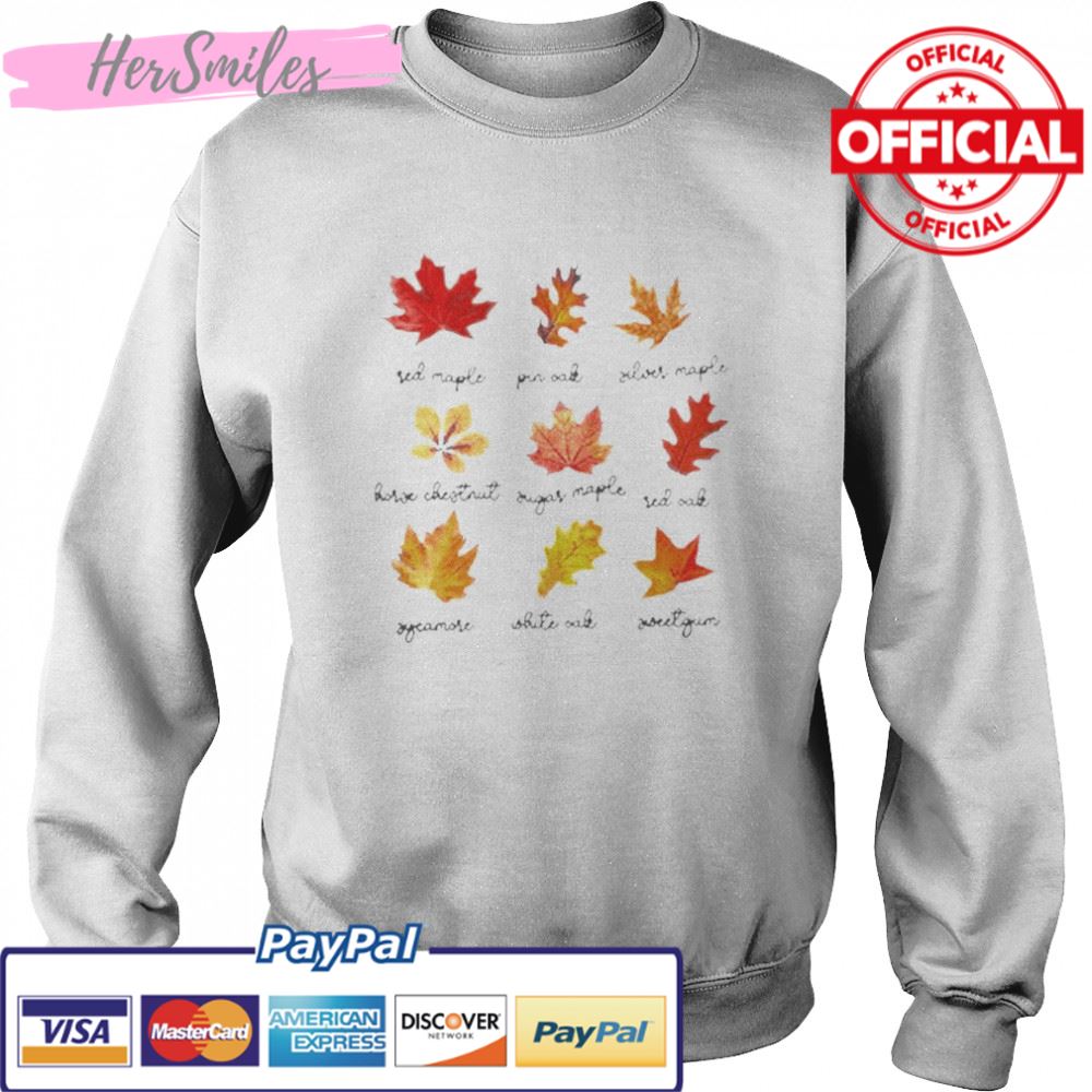 autumn fall leaves shirt autumn fall leaves shirt