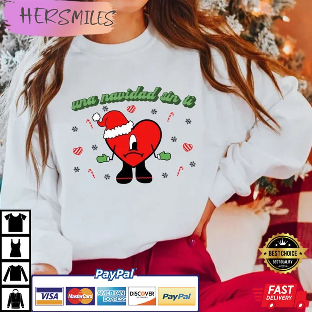 Bad Bunny, Una Navidad Sin Ti Christmas T-Shirt Bad Bunny, Una Navidad Sin Ti Christmas T-Shirt