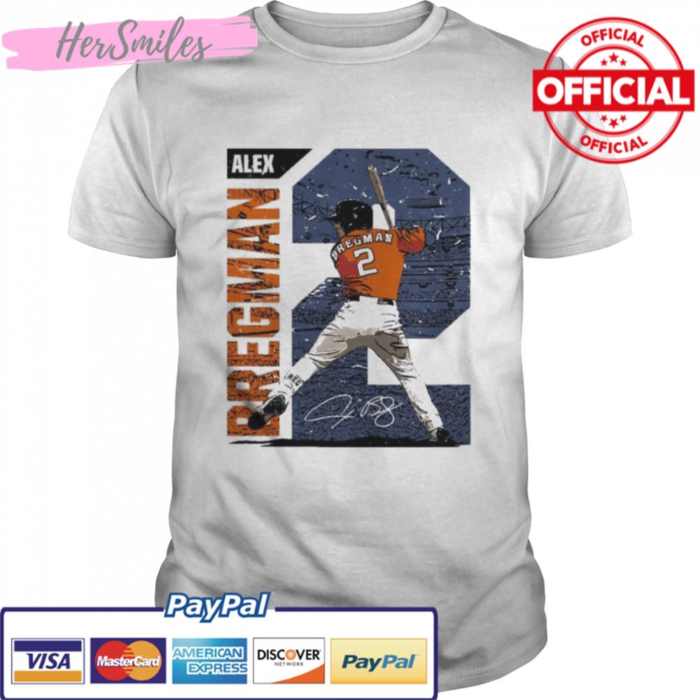 Baseball Houston Astros Alex Bregman signature t-shirt