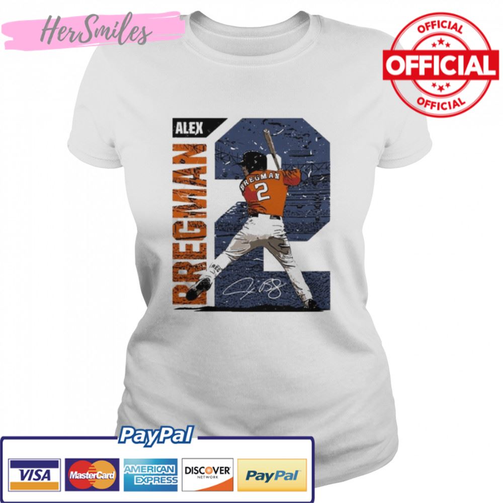 Baseball Houston Astros Alex Bregman signature t-shirt