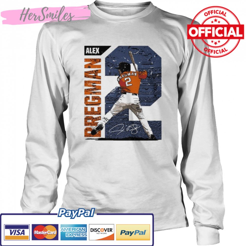 Baseball Houston Astros Alex Bregman signature t-shirt Baseball Houston Astros Alex Bregman signature t-shirt