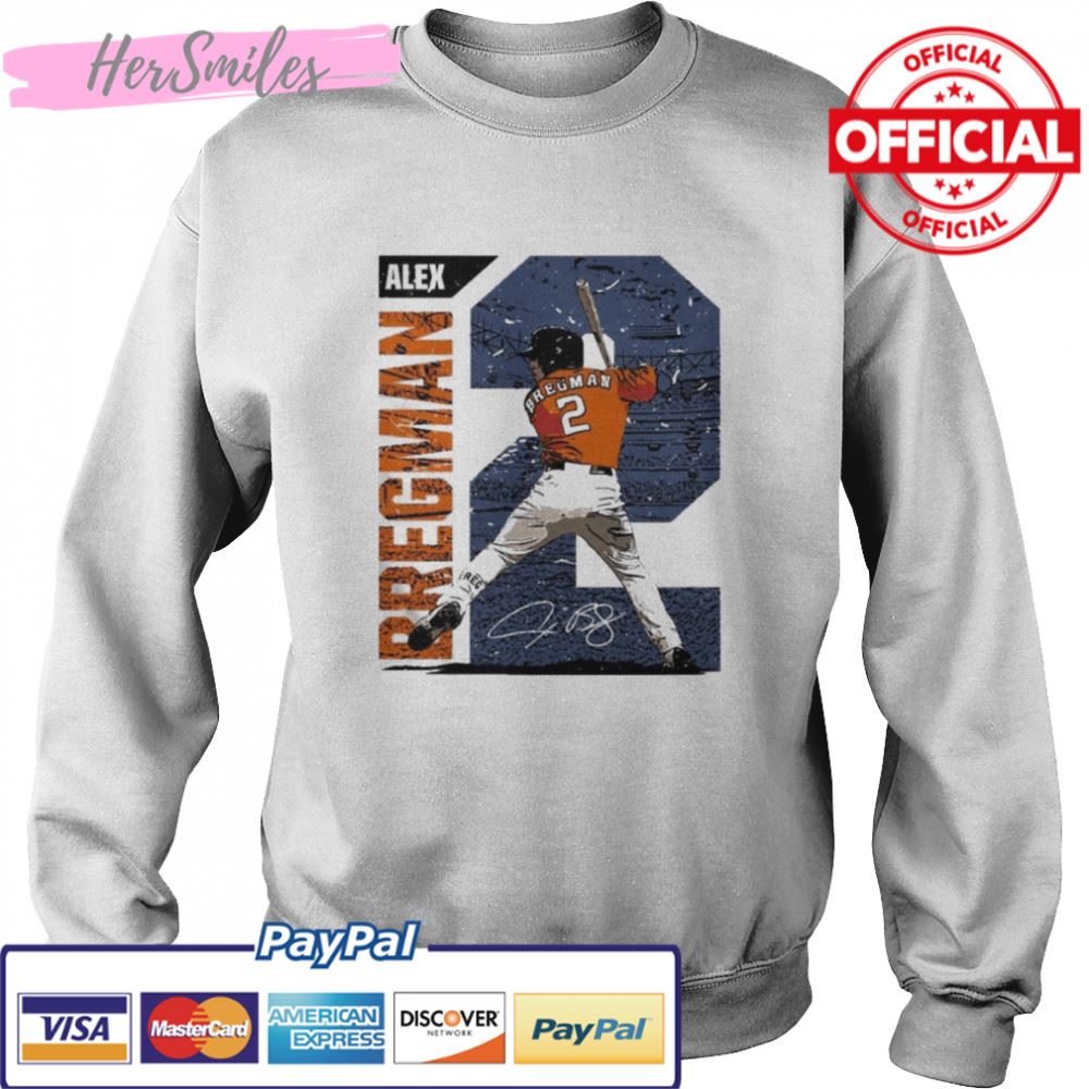 Baseball Houston Astros Alex Bregman signature t-shirt Baseball Houston Astros Alex Bregman signature t-shirt