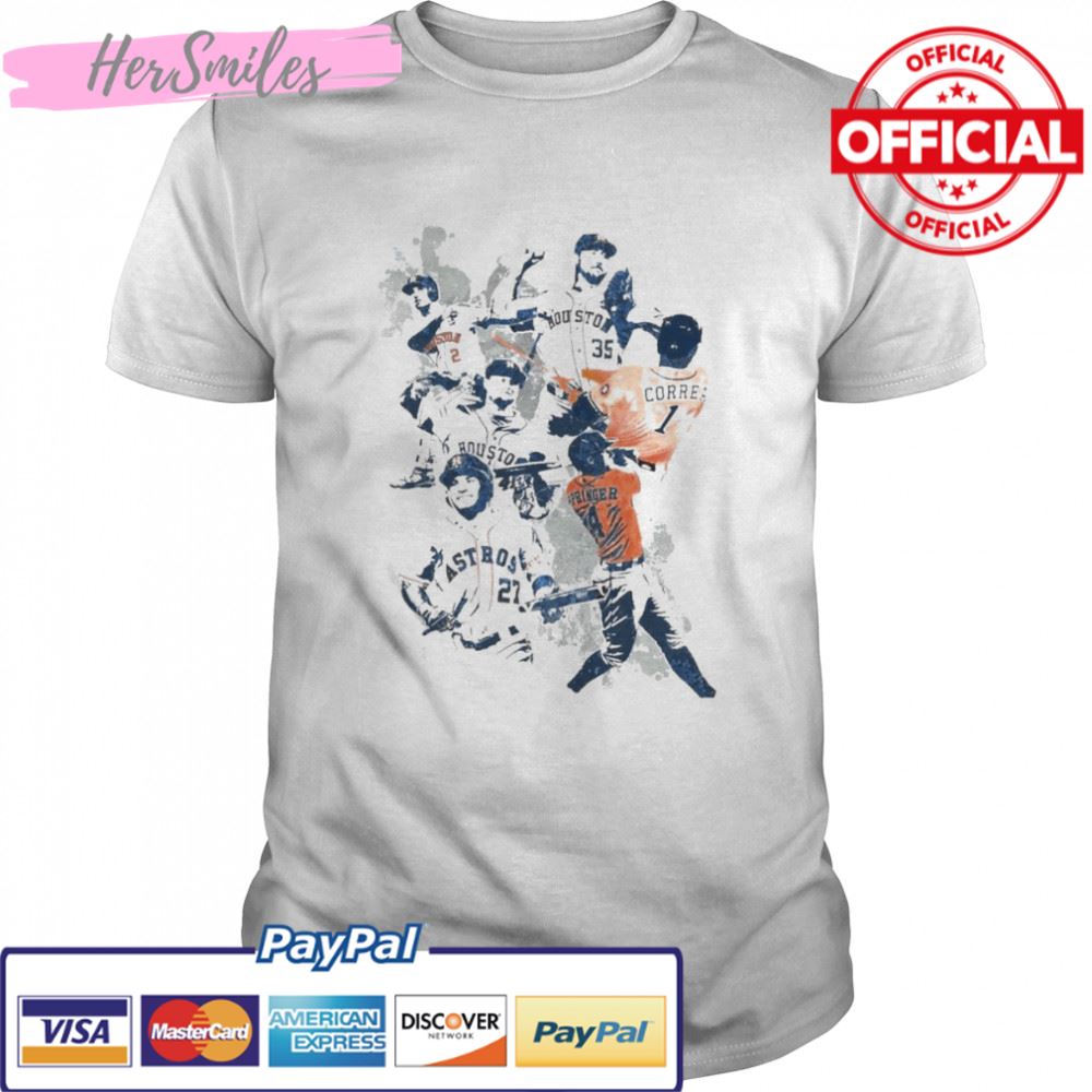 Baseball Houston Astros Verlander Justin collage t-shirt