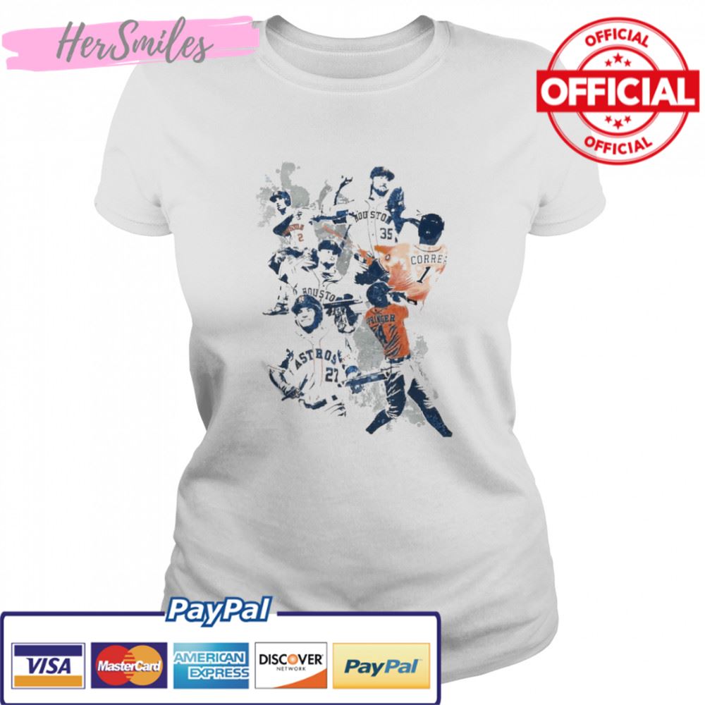 Baseball Houston Astros Verlander Justin collage t-shirt