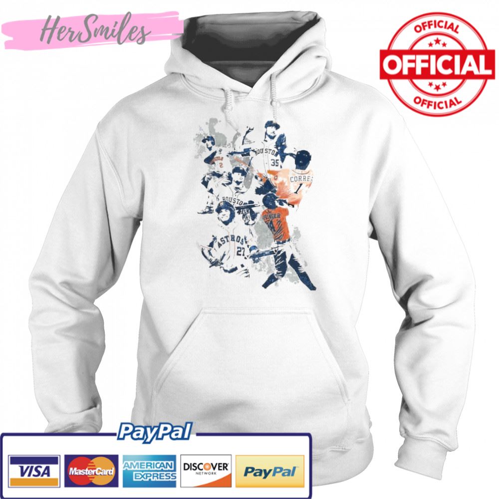 Baseball Houston Astros Verlander Justin collage t-shirt Baseball Houston Astros Verlander Justin collage t-shirt