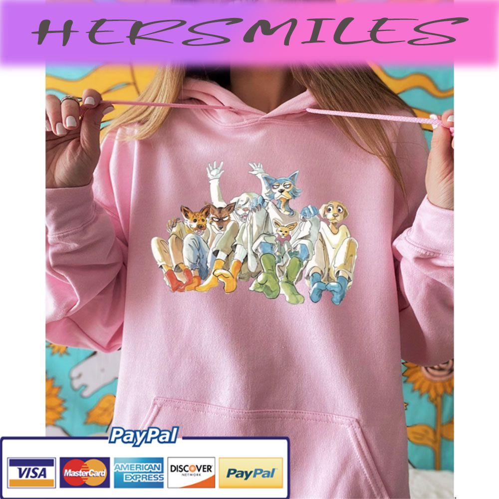 Beastars Legoshi And Dormitory Friends Full Body Spread Trending Unisex T-shirt Beastars Legoshi And Dormitory Friends Full Body Spread Trending Unisex T-shirt
