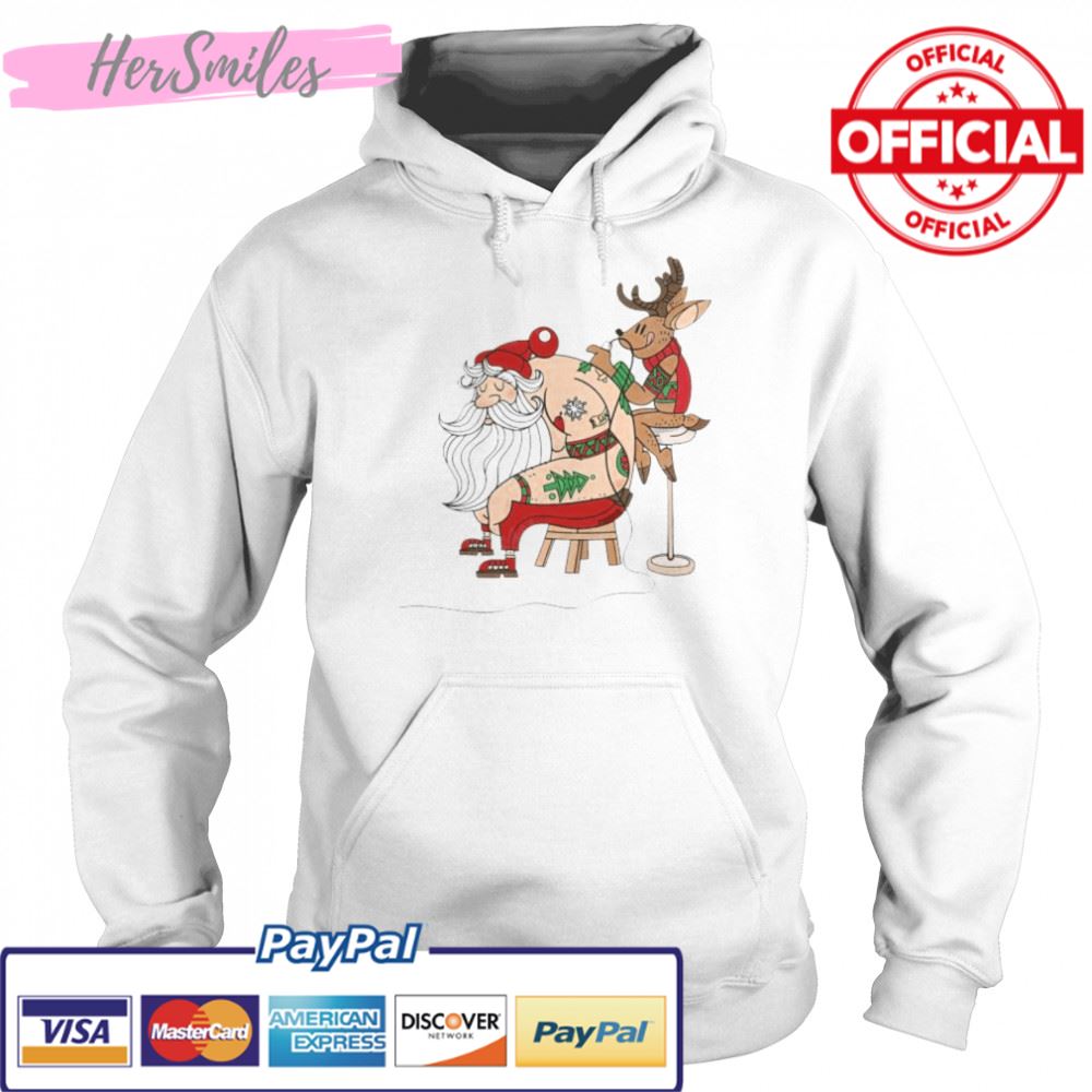 Best reindeer tattoo for Santa Claus Christmas shirt Best reindeer tattoo for Santa Claus Christmas shirt