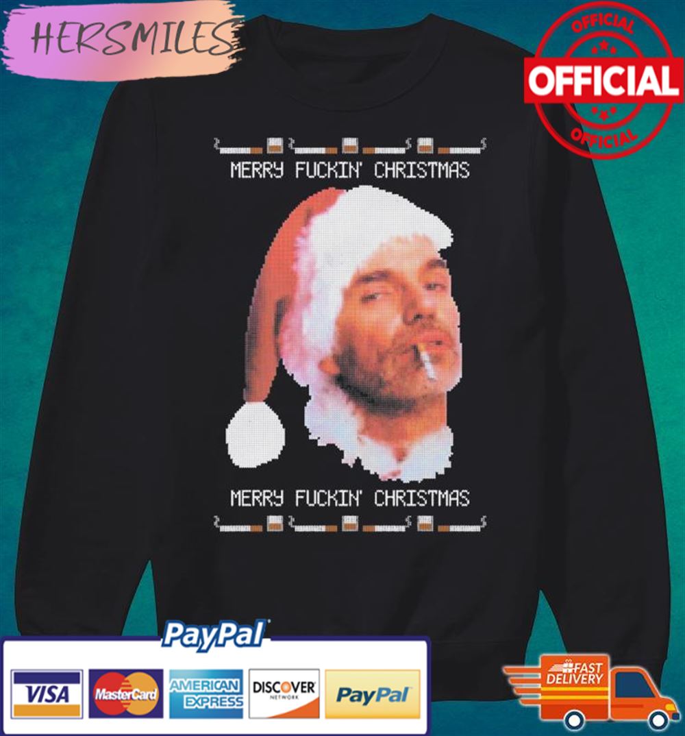 Billy Bob Thornton Merry F'n Christmas Ugly T-shirt Billy Bob Thornton Merry F'n Christmas Ugly T-shirt