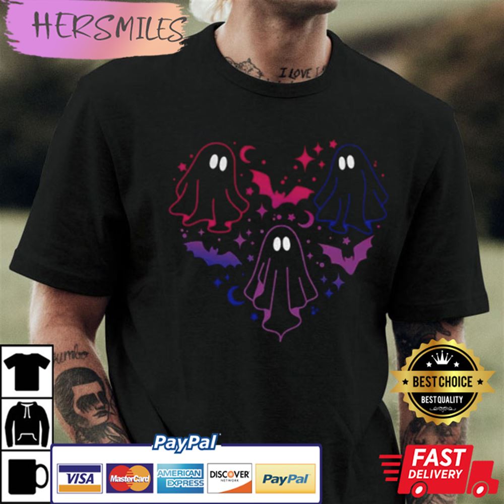 Bisexual Halloween Pride LGBT Ghosts Best T-shirt Bisexual Halloween Pride LGBT Ghosts Best T-shirt