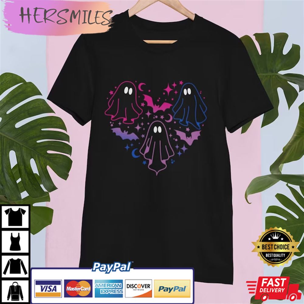 Bisexual Halloween Pride LGBT Ghosts Best T-shirt Bisexual Halloween Pride LGBT Ghosts Best T-shirt