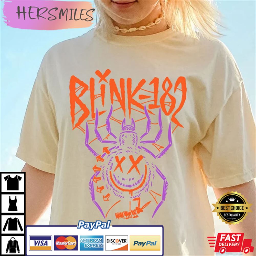 Blink-182 Spider Halloween 2022 Comfort Colors Best T-shirt Blink-182 Spider Halloween 2022 Comfort Colors Best T-shirt