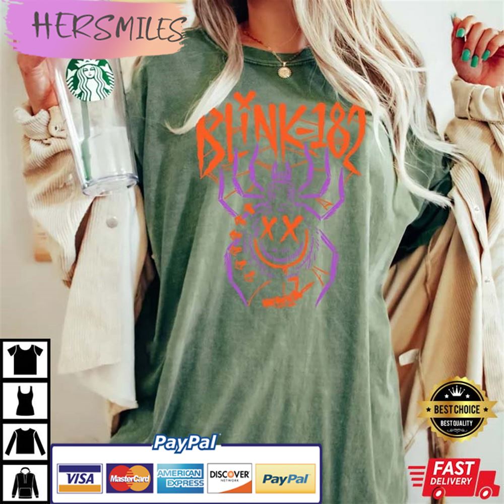 Blink-182 Spider Halloween 2022 Comfort Colors Best T-shirt Blink-182 Spider Halloween 2022 Comfort Colors Best T-shirt