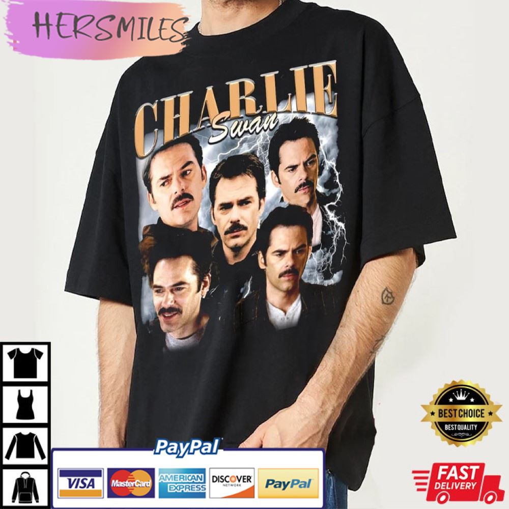 Charlie Swan Twilight Saga Vintage Best T-shirt