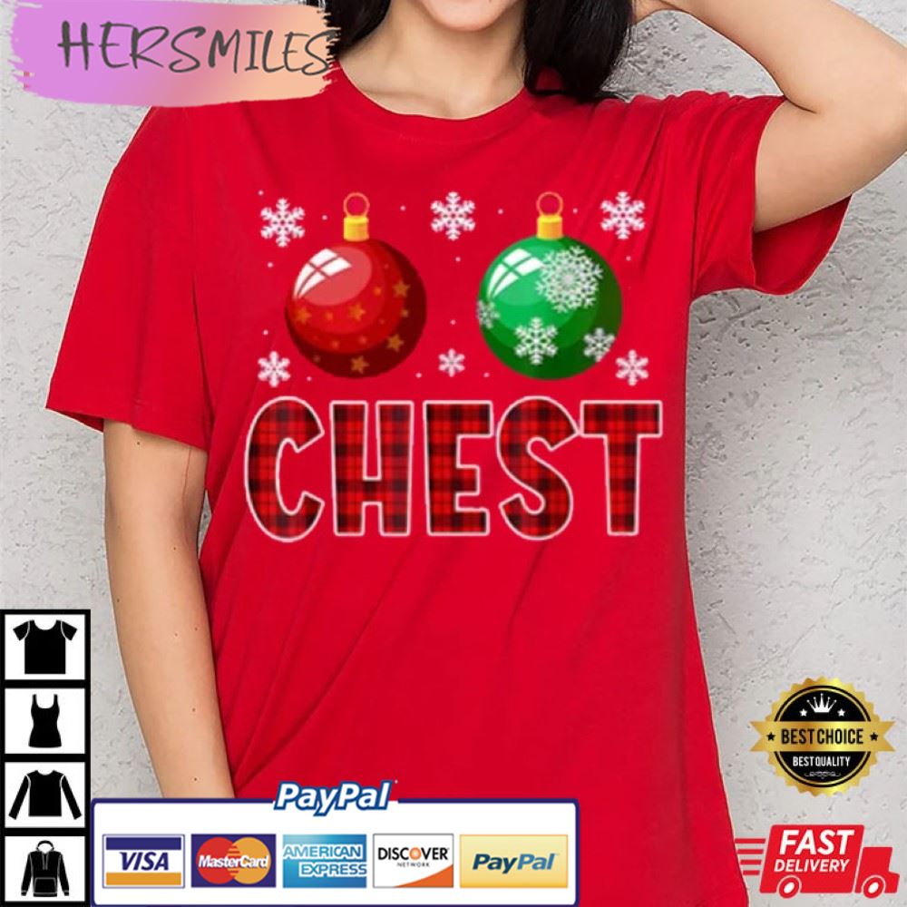 Chest Nuts Matching Christmas Party Couples Shirts