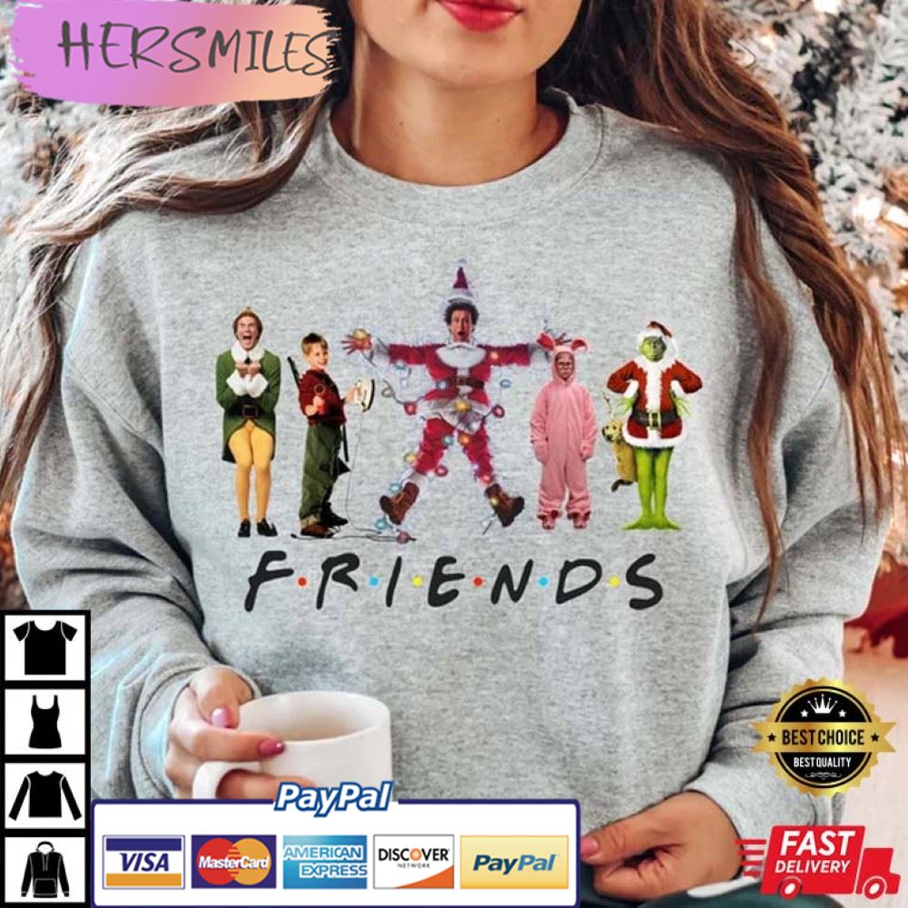 Christmas Friends Family Funny Movie T-shirt Christmas Friends Family Funny Movie T-shirt