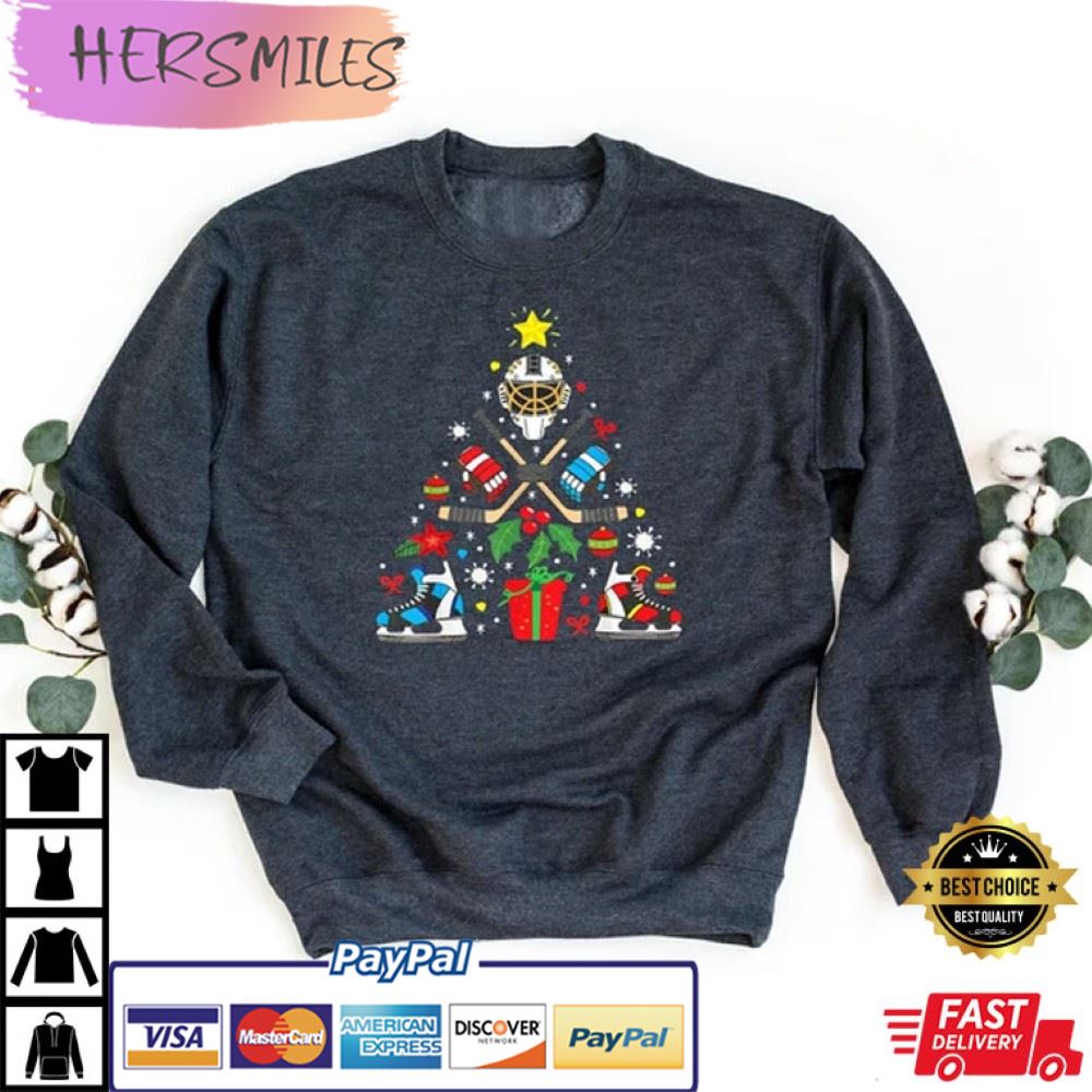 Christmas Ice Hockey Xmas Hockey Lover Gift Best T-Shirt Christmas Ice Hockey Xmas Hockey Lover Gift Best T-Shirt