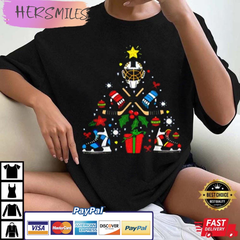 Christmas Ice Hockey Xmas Hockey Lover Gift Best T-Shirt Christmas Ice Hockey Xmas Hockey Lover Gift Best T-Shirt