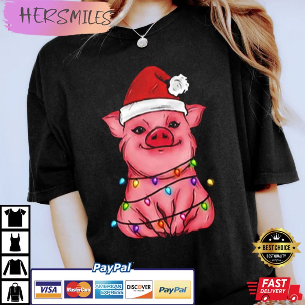 Christmas Shirt, Cute Pig Best T-Shirt