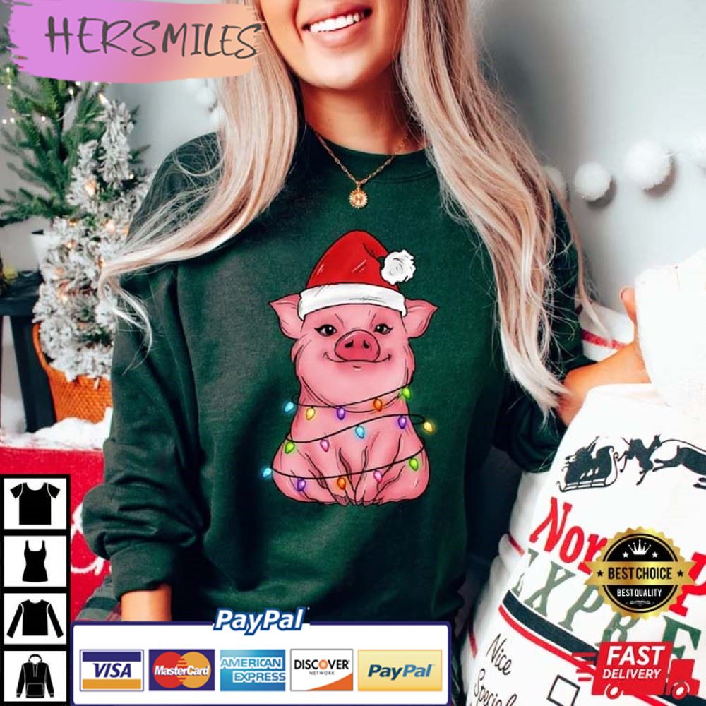 Christmas Shirt, Cute Pig Best T-Shirt