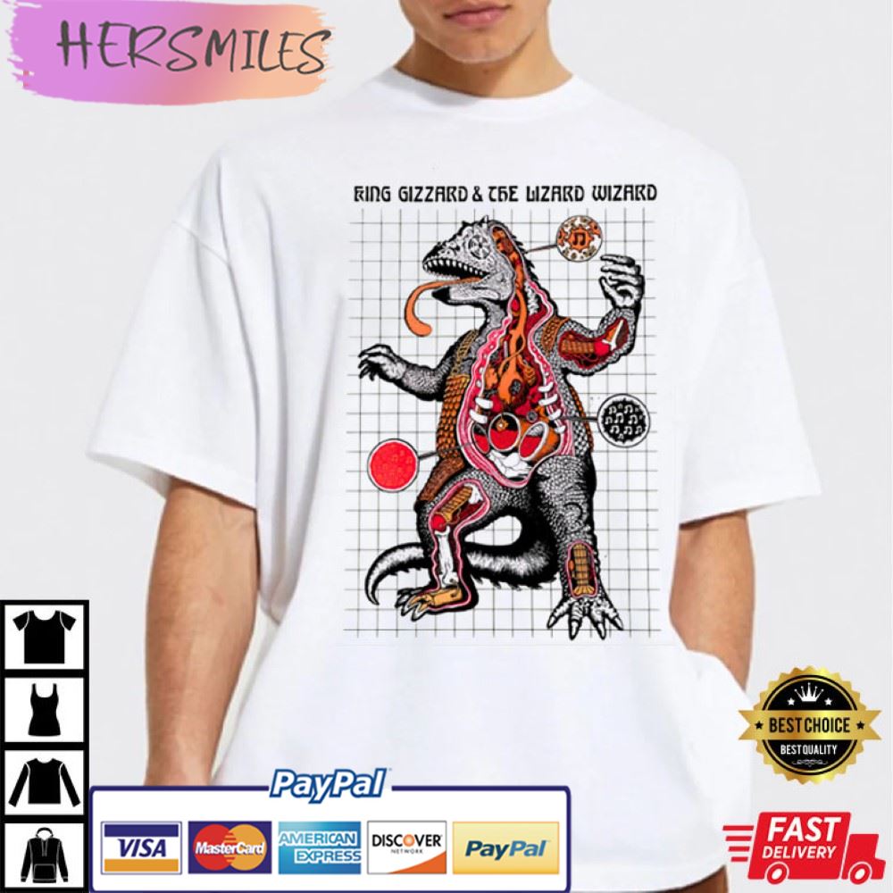 Chunky Shrapnel King Gizzard & The Lizard Wizard New T-Shirt Chunky Shrapnel King Gizzard & The Lizard Wizard New T-Shirt