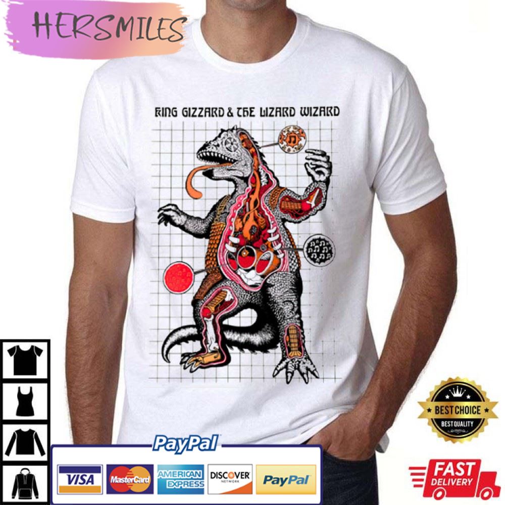 Chunky Shrapnel King Gizzard & The Lizard Wizard New T-Shirt Chunky Shrapnel King Gizzard & The Lizard Wizard New T-Shirt
