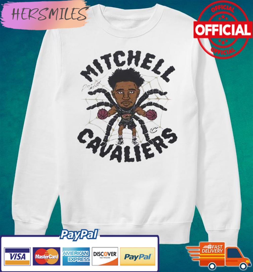 Cleveland Cavs Donovan Mitchell Spida T-shirt Cleveland Cavs Donovan Mitchell Spida T-shirt
